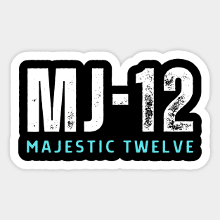 Majestic 12 Alien Ufo Sticker